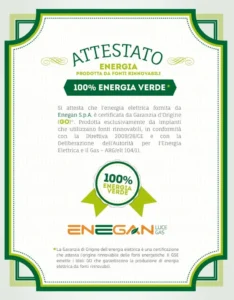 attestato energia verde - Laus Informatica